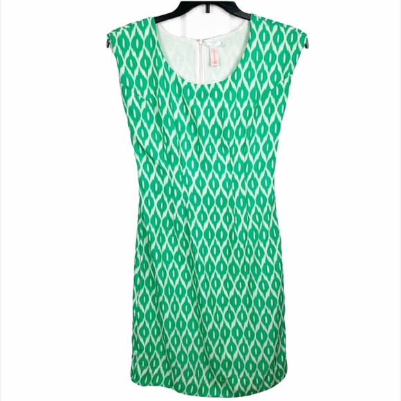 DownEast Dresses Downeast Sleeveless Cat Eye Print Shift Mini Dress